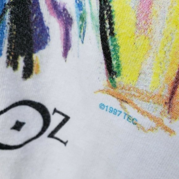 The Wizard Of Oz Tin Man Big Graphic Tee T Shirt White L XL Men Women 1997 TEC - Picture 3 of 11